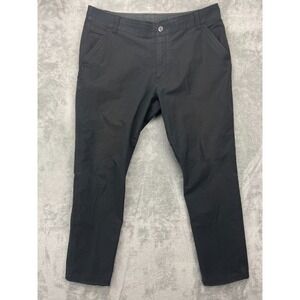 Kuhl Men's Resistor Chino Pants 38x32 (Real 38x31) Black Straight Comfort Hiking